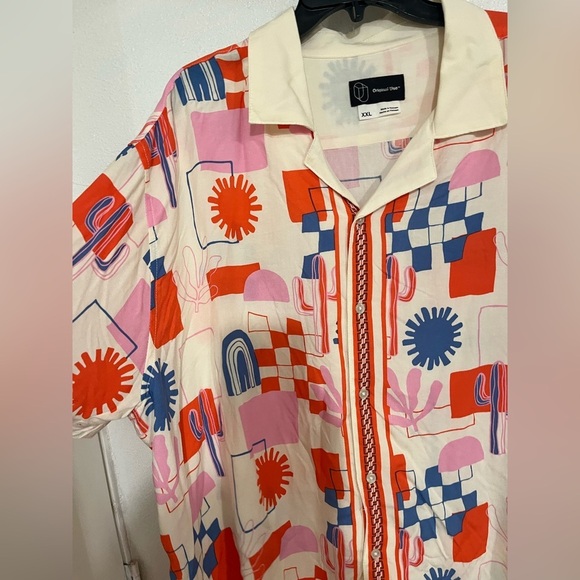 Original use print NWOT shirt print lightweight, material size XXL - Picture 3 of 5
